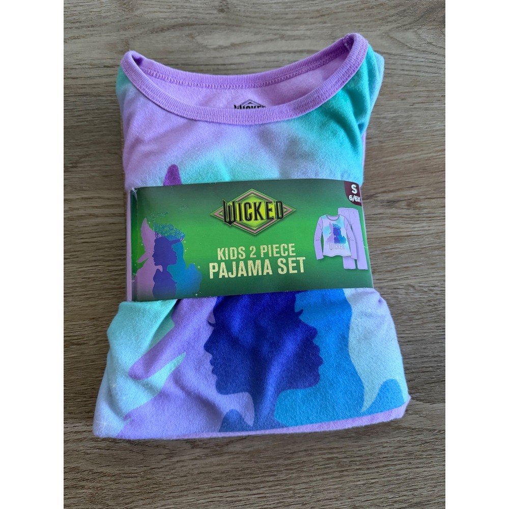 Girl wicked pajama set small 6/6x